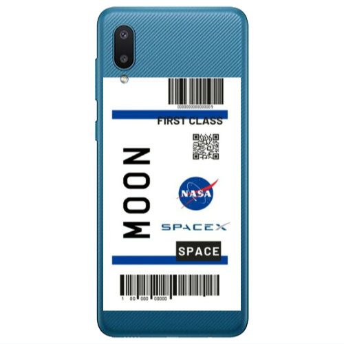 Samsung A02 Moon spacex Transparent Silicone TPU Θήκη