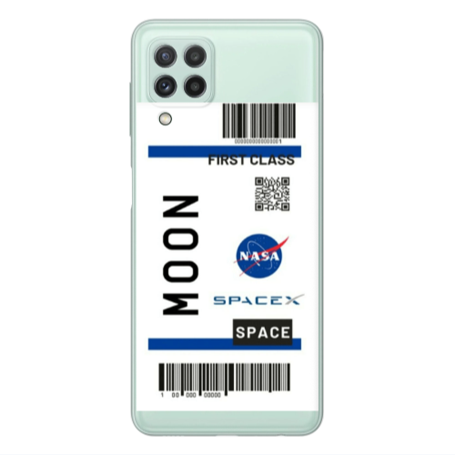 Samsung A22 4G Moon spacex Transparent Silicone TPU Θήκη