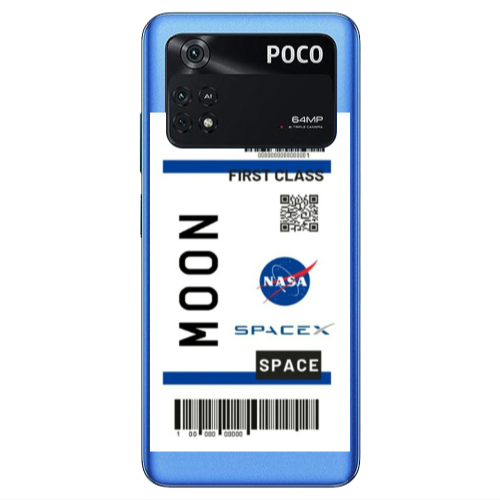 Xiaomi Poco M4 Pro 4G Moon spacex Transparent Silicone TPU Θήκη