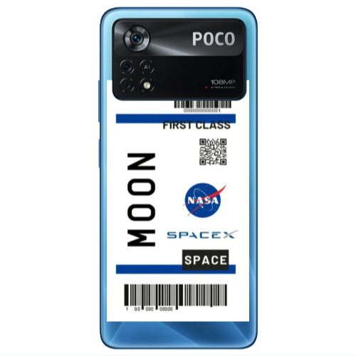 Xiaomi Poco X4 Pro Moon spacex Transparent Silicone TPU Θήκη