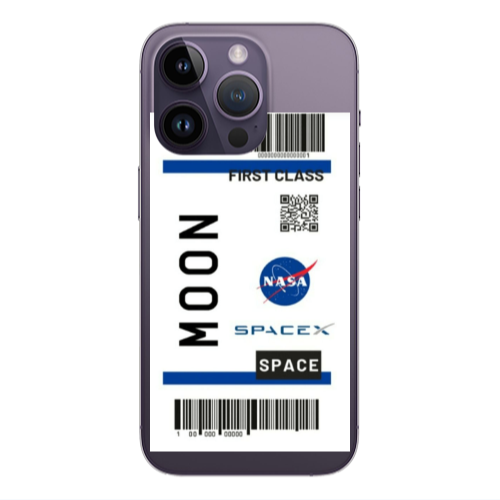 Apple iPhone 14 Pro  Moon spacex Transparent Silicone TPU Θήκη