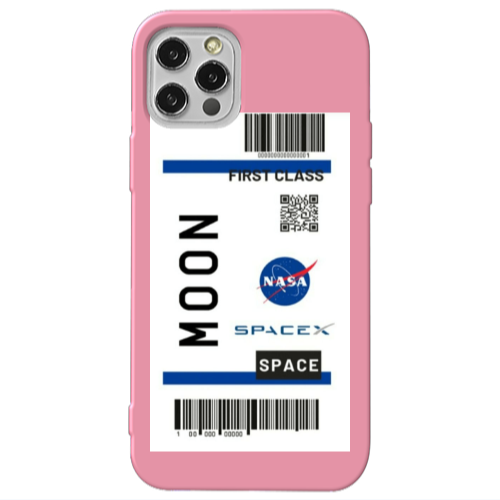 Apple iPhone 13 Pro Moon spacex Pink Colored Silicone TPU Θήκη