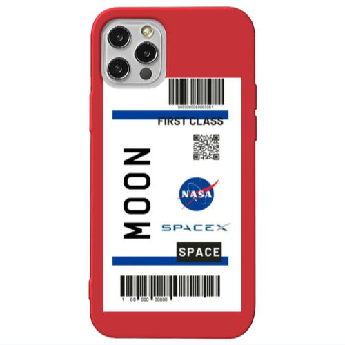 Apple iPhone 13 Pro Moon spacex Red Colored Silicone TPU Θήκη