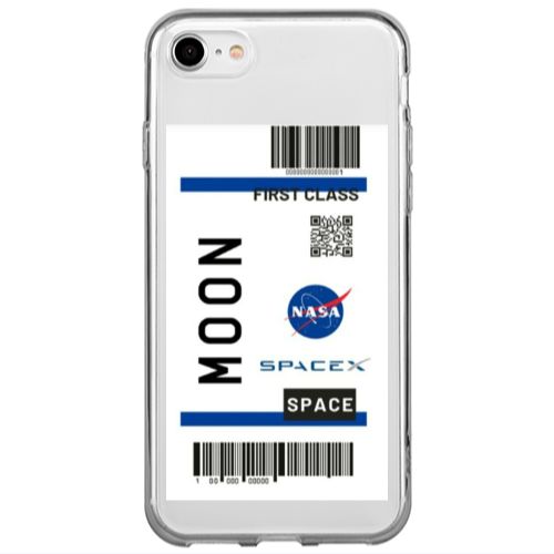 Apple iPhone 7 Moon spacex Transparent Silicone TPU Θήκη