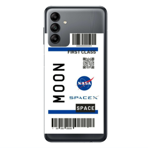 Samsung A04S Moon spacex Transparent Silicone TPU Θήκη