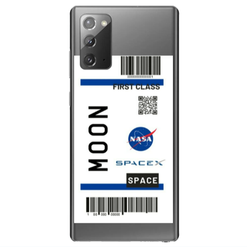 Samsung Note 20 Moon spacex Transparent Silicone TPU Θήκη