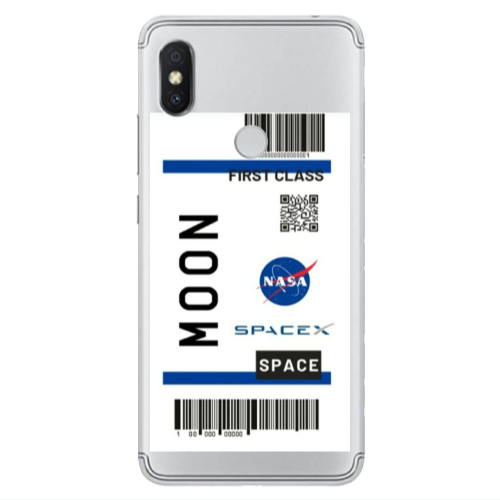 Xiaomi Redmi S2 Moon spacex Transparent Silicone TPU Θήκη