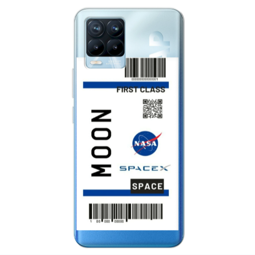 Realme 8 Pro Moon spacex Transparent Silicone TPU Θήκη