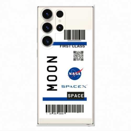 Samsung S23 Ultra Moon spacex Transparent Silicone TPU Θήκη