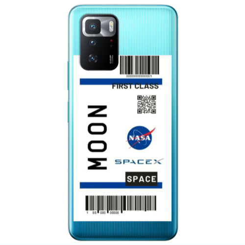 Xiaomi Poco X3 GT Moon spacex Transparent Silicone TPU Θήκη