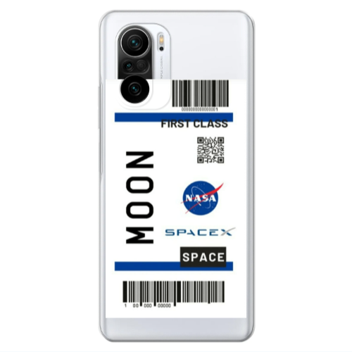Xiaomi Poco F3 Moon spacex Transparent Silicone TPU Θήκη