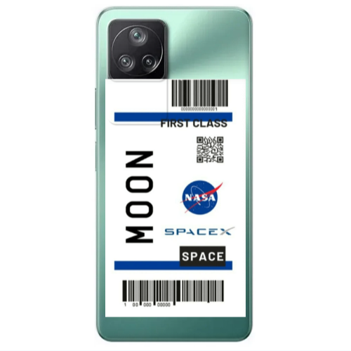 Xiaomi Poco F4 Moon spacex Transparent Silicone TPU Θήκη