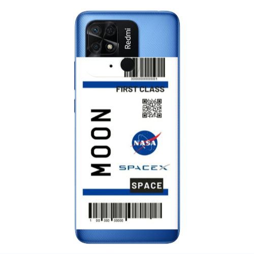 Xiaomi Poco C40 Moon spacex Transparent Silicone TPU Θήκη