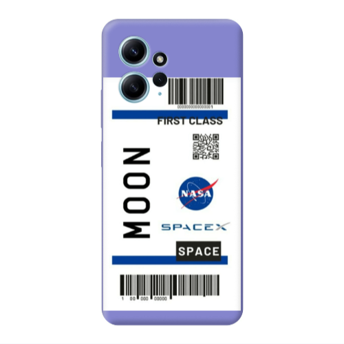 Xiaomi Redmi Note 12 4G Moon spacex Purple Colored Silicone TPU Θήκη