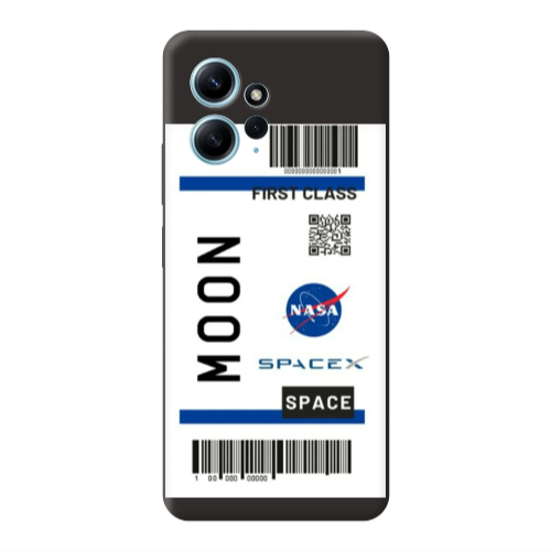 Xiaomi Redmi Note 12 4G Moon spacex Black Colored Silicone TPU Θήκη