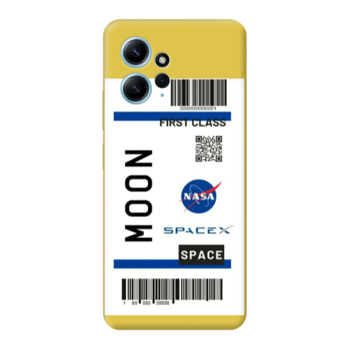 Xiaomi Redmi Note 12 4G Moon spacex Yellow Colored Silicone TPU Θήκη