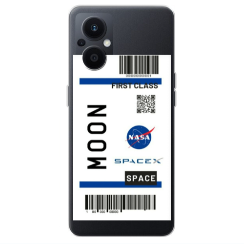 Oppo Reno 7 Lite Moon spacex Transparent Silicone TPU Θήκη