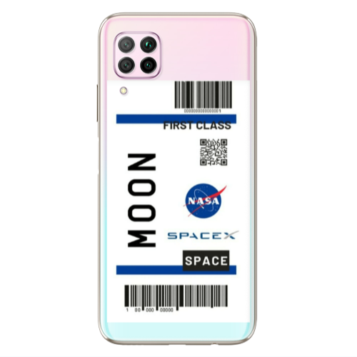 Huawei P40 Lite Moon spacex Transparent Silicone TPU Θήκη