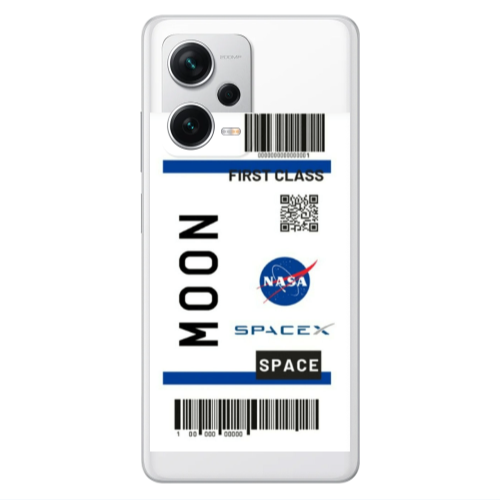 Xiaomi Redmi Note 12 5G Moon spacex Transparent Silicone TPU Θήκη