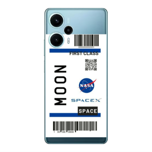 Xiaomi Poco F5 Moon spacex Transparent Silicone TPU Θήκη