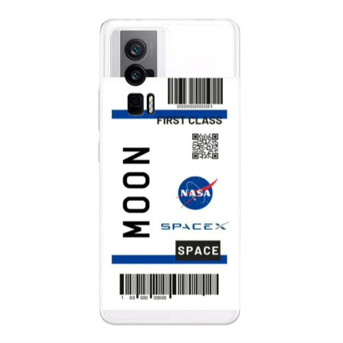 Xiaomi Poco F5 Pro Moon spacex Transparent Silicone TPU Θήκη