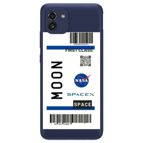 Samsung A03 Moon spacex Transparent Silicone TPU Θήκη