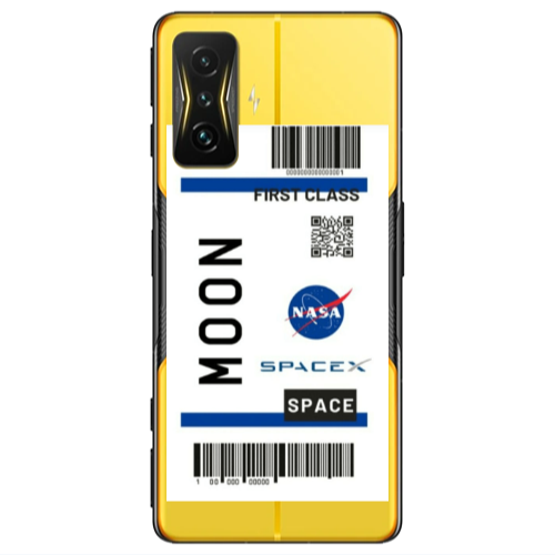 Xiaomi Poco F4 Gt Moon spacex Transparent Silicone TPU Θήκη