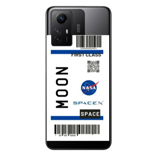 Xiaomi Redmi Note 12s Moon spacex Transparent Silicone TPU Θήκη