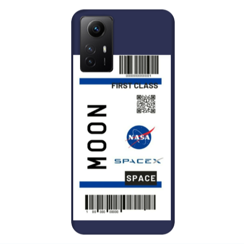 Xiaomi Redmi Note 12s Moon spacex Dark blue Colored Silicone TPU Θήκη
