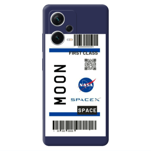 Xiaomi Poco X5 Moon spacex Dark blue Colored Silicone TPU Θήκη