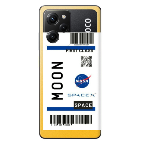 Xiaomi Poco X5 Pro Moon spacex Transparent Silicone TPU Θήκη