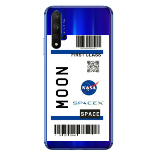 Huawei Nova 5 T Moon spacex Transparent Silicone TPU Θήκη