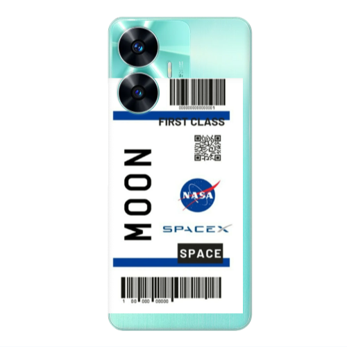 Realme C55 Moon spacex Transparent Silicone TPU Θήκη