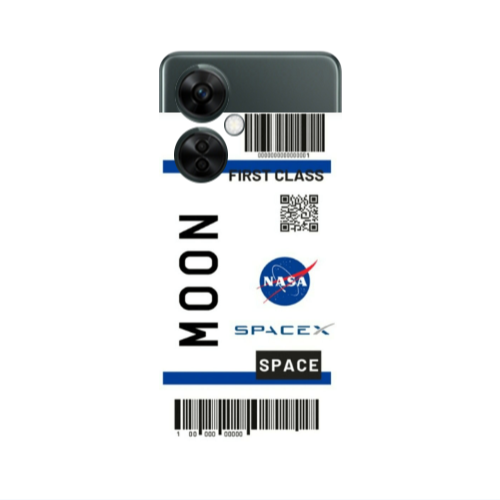 Oneplus Nord CE 3 Lite 5G Moon spacex Transparent Silicone TPU Θήκη
