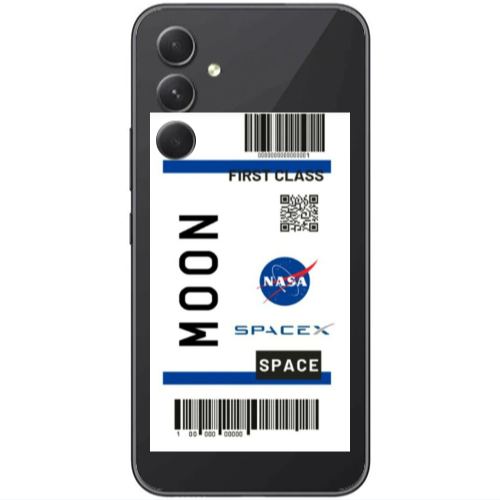 Samsung  Galaxy A05s Moon spacex Transparent Silicone TPU Θήκη