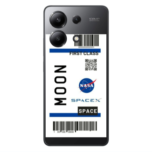 Xiaomi Redmi Note 13 4G Moon spacex Transparent Silicone TPU Θήκη