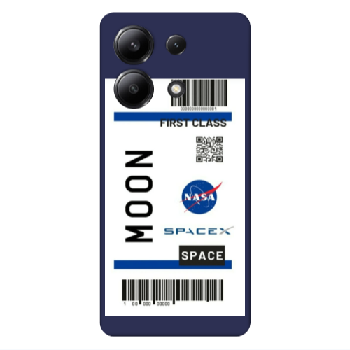 Xiaomi Redmi Note 13 4G Moon spacex Dark blue Colored Silicone TPU Θήκη
