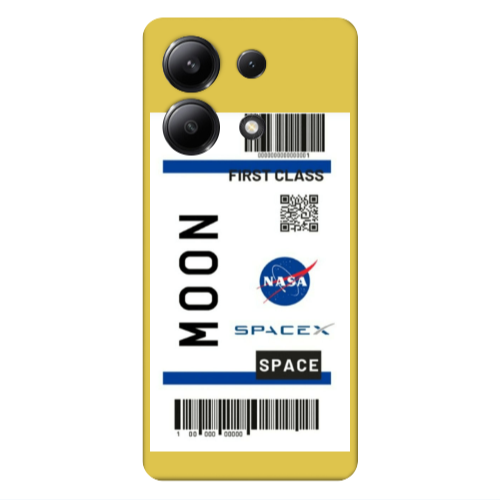 Xiaomi Redmi Note 13 4G Moon spacex Yellow Colored Silicone TPU Θήκη