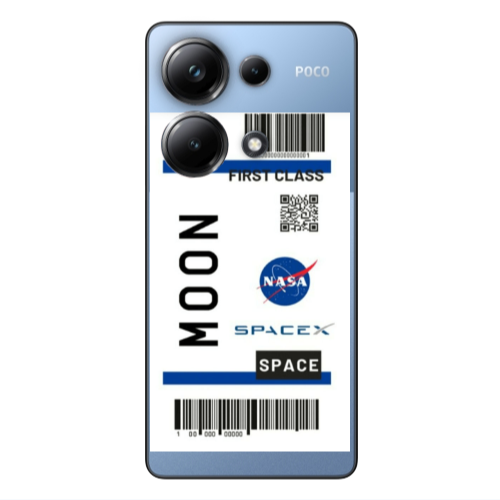Xiaomi Poco M6 Pro 4G Moon spacex Transparent Silicone TPU Θήκη