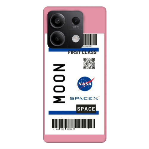 Xiaomi Redmi Note 13Pro 5G Moon spacex Pink Colored Silicone TPU Θήκη