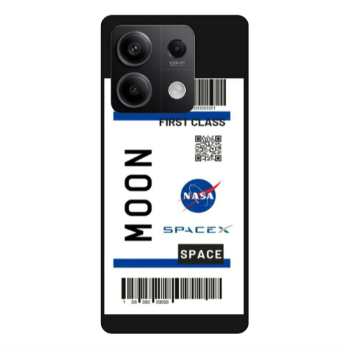 Xiaomi Redmi Note 13Pro 5G Moon spacex Black Colored Silicone TPU Θήκη