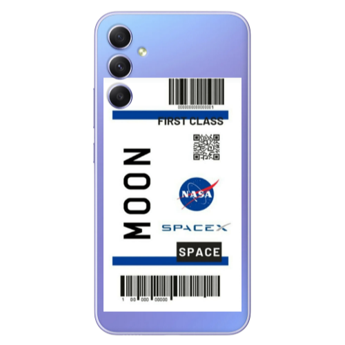 Samsung A16 Moon spacex Transparent Silicone TPU Θήκη