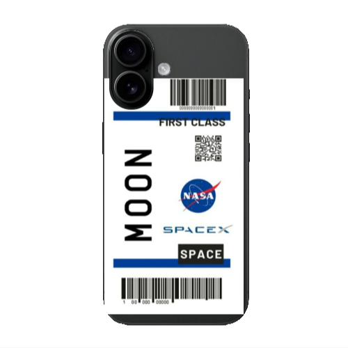 Apple Iphone 16 Moon spacex Transparent Silicone TPU Θήκη