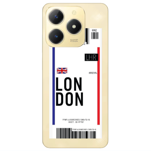 Realme C61 London Arrival Transparent Silicone TPU Θήκη