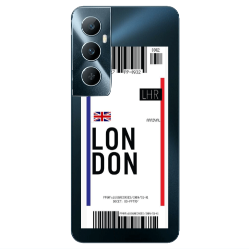 Realme C65 London Arrival Transparent Silicone TPU Θήκη