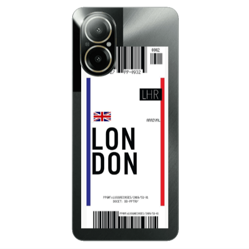 Realme C67 London Arrival Transparent Silicone TPU Θήκη