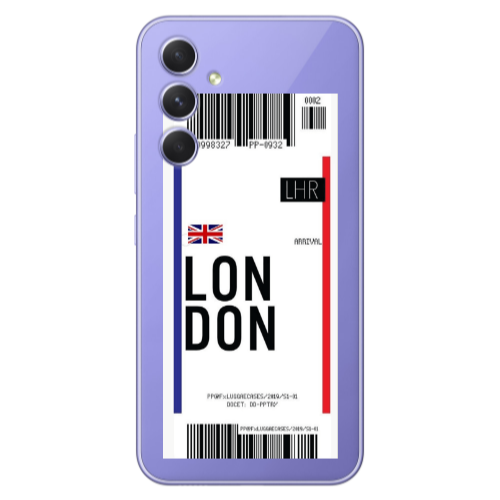 Samsung A56 London Arrival Transparent Silicone TPU Θήκη