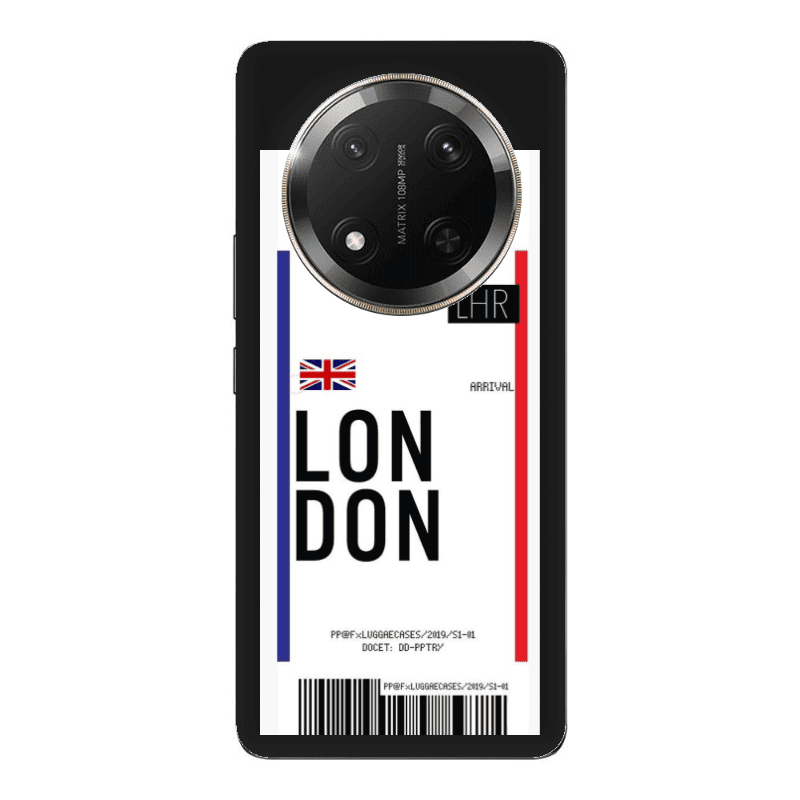 Honor Magic 7 Lite London Arrival Black Colored Silicone TPU Θήκη