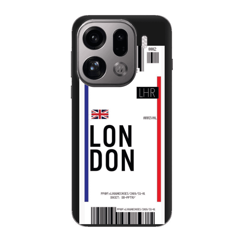 Oppo Find X9 Pro London Arrival Black Colored Silicone TPU Θήκη