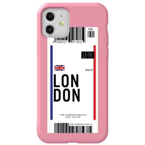 Apple iPhone 11  London Arrival Pink Colored Silicone TPU Θήκη